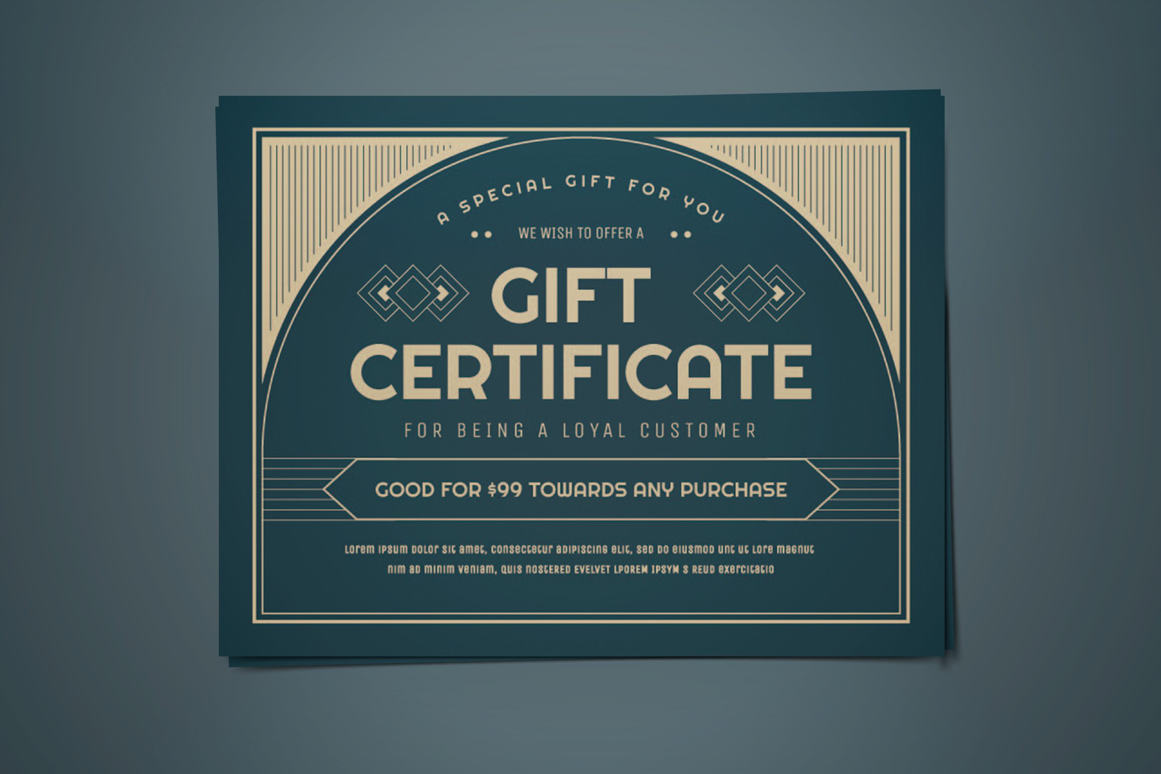 Gift Certificate preview image.