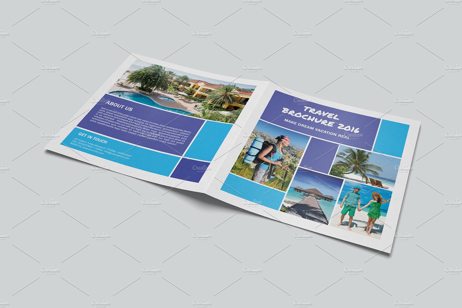 Travel Brochure Template-V505 preview image.