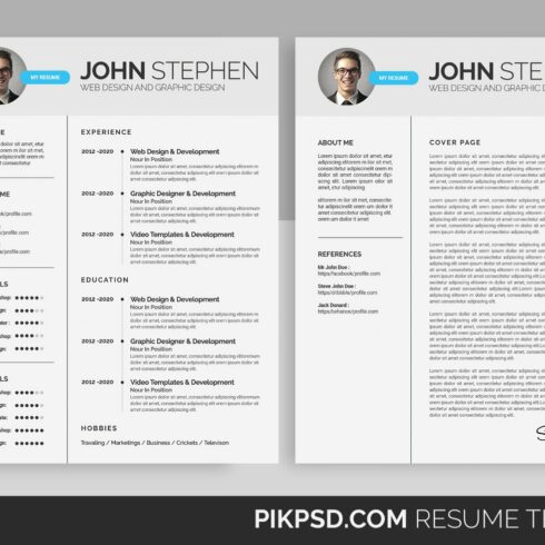 Resume/CV (2 Page) cover image.