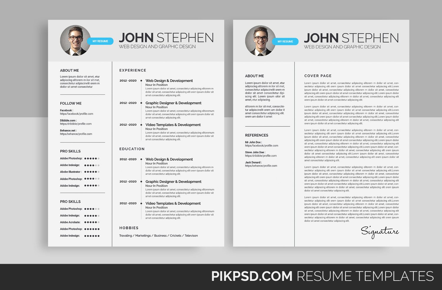 Resume/CV (2 Page) cover image.