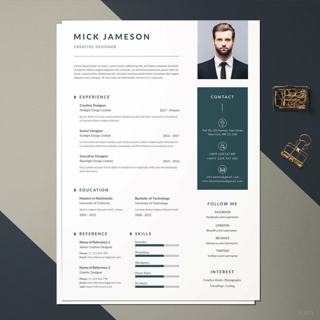 Resume Template / CV – MasterBundles