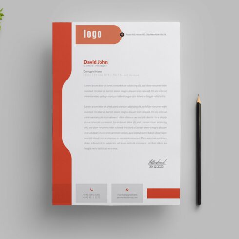 Letterhead Template cover image.