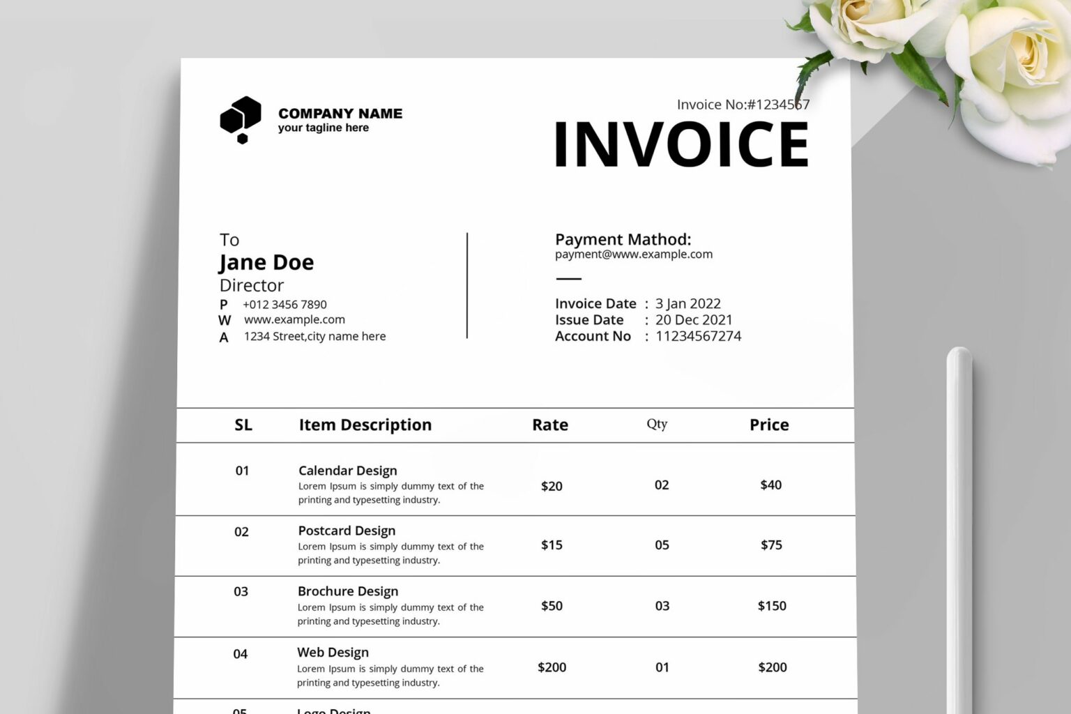 New Invoice 2022 – MasterBundles