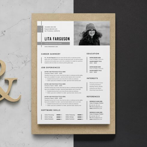 Modern Resume/CV Word cover image.