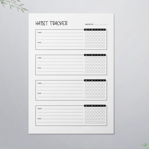 Habit Tracker - KDP Interior cover image.