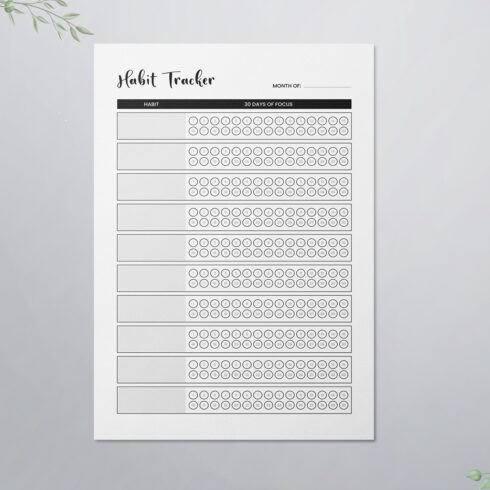 Habit Tracker - KDP Interior cover image.