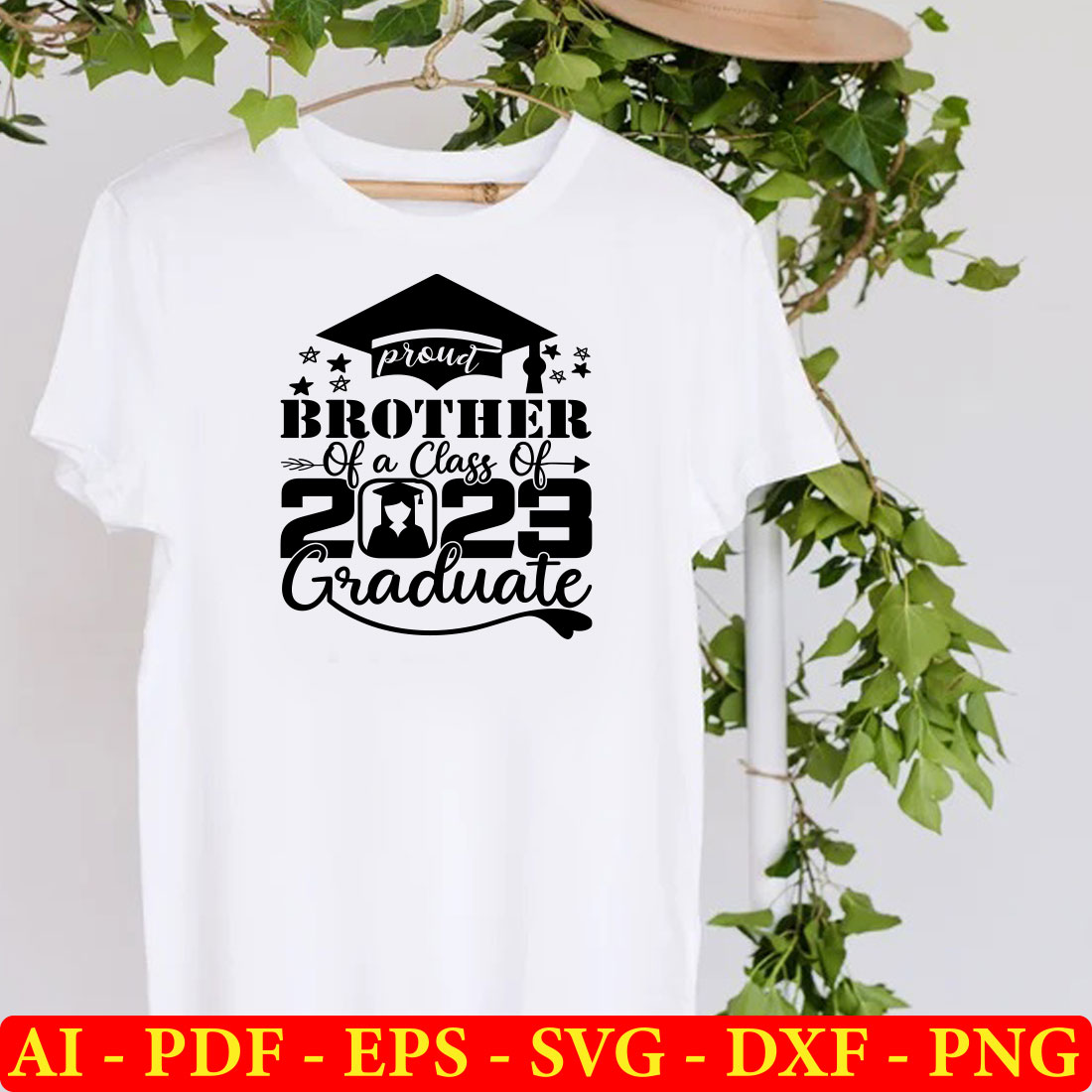 T - shirt that says brother of a class of 2013 graduate.