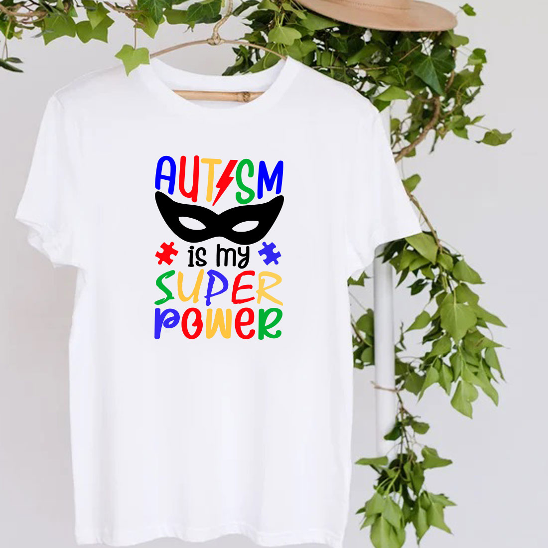 T - shirt that says autism is my super power.
