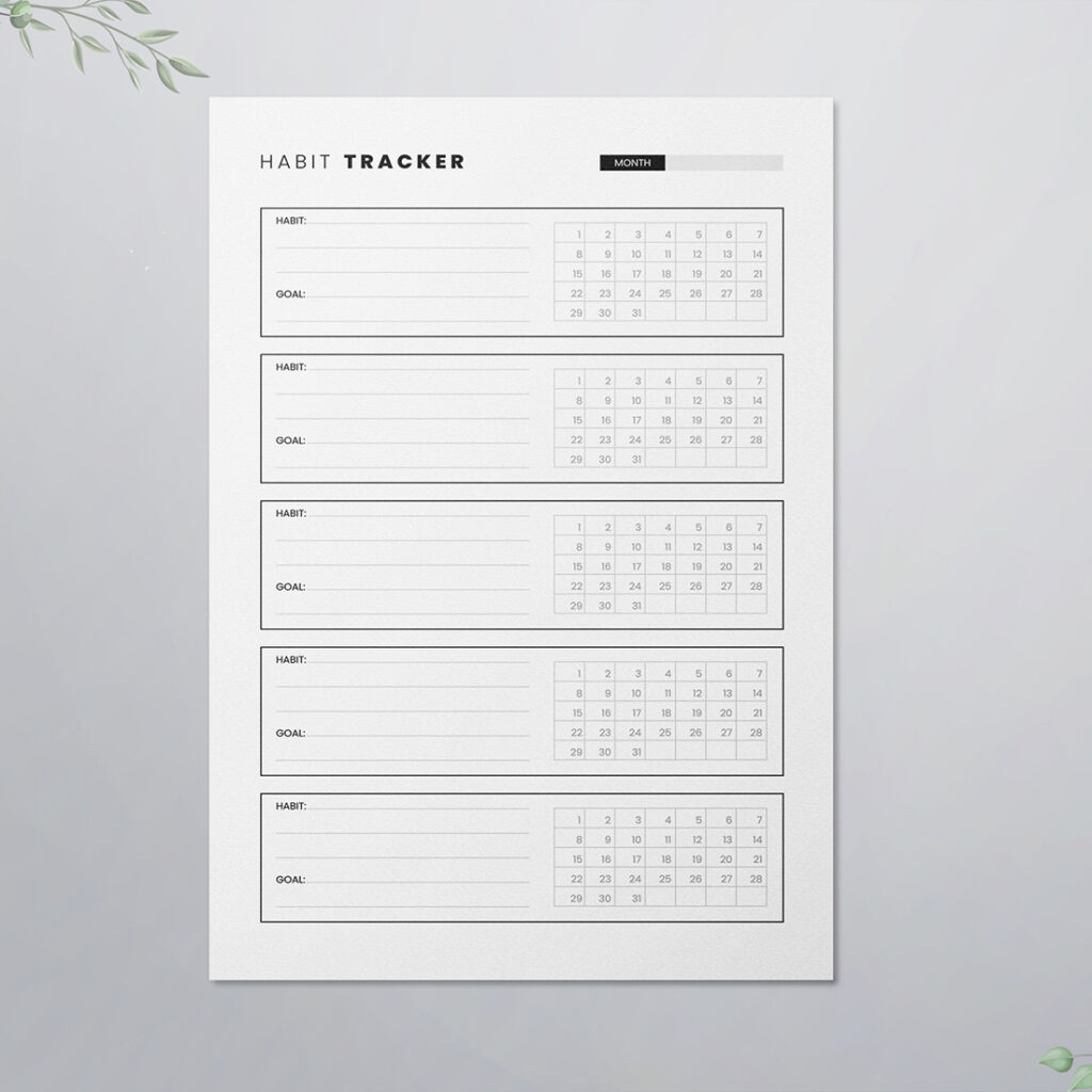 Habit Tracker - KDP Interior - MasterBundles