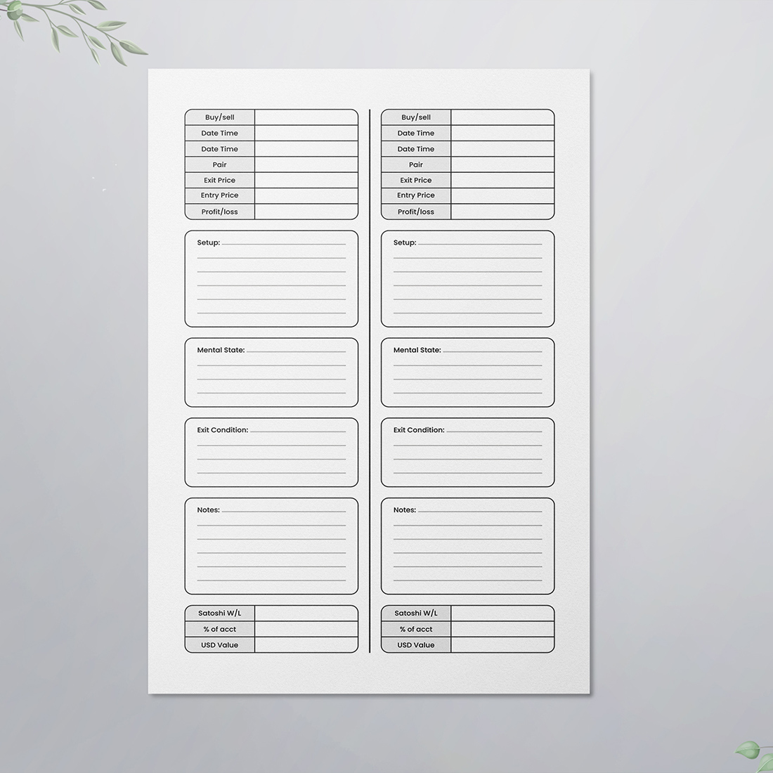 Cryptocurrency Trading Logbook cover image.