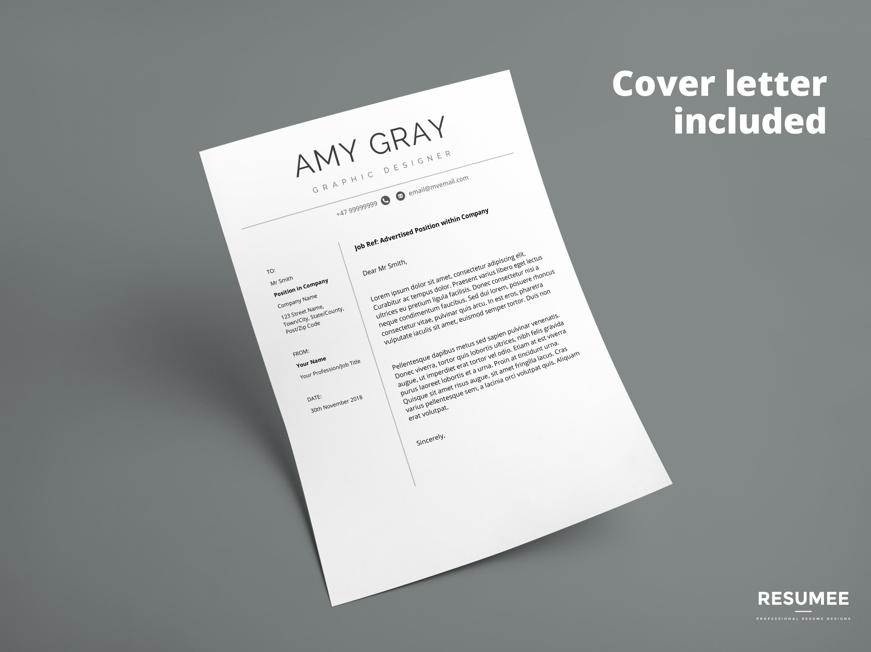 Professional resume template / CV preview image.