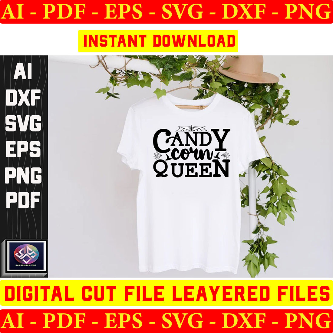 T - shirt with the words candy queen on it.