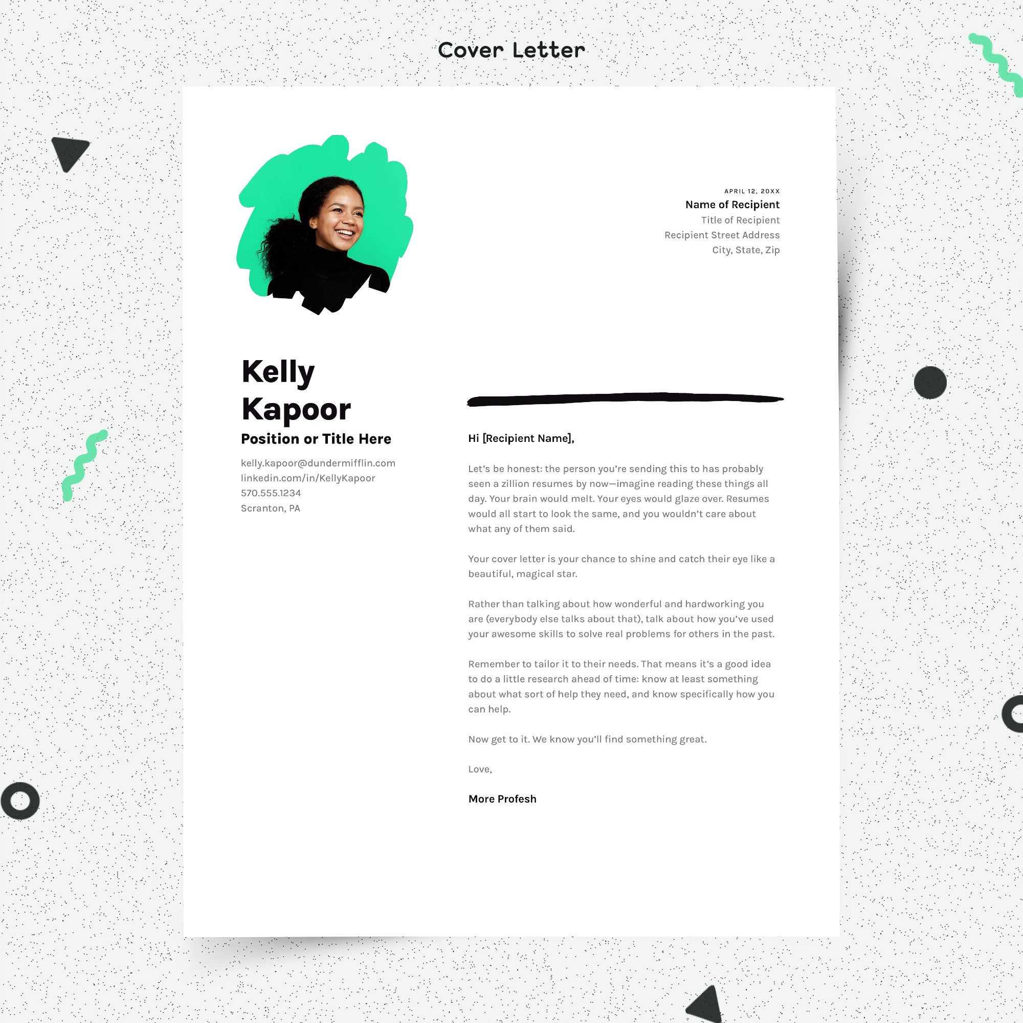 03 resume template cover letter 923