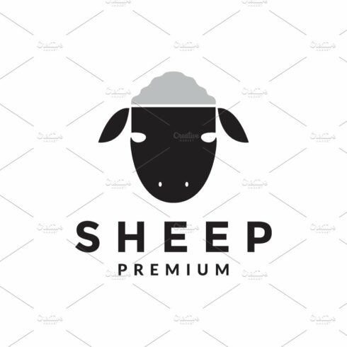 modern head sheep black logo cover image.