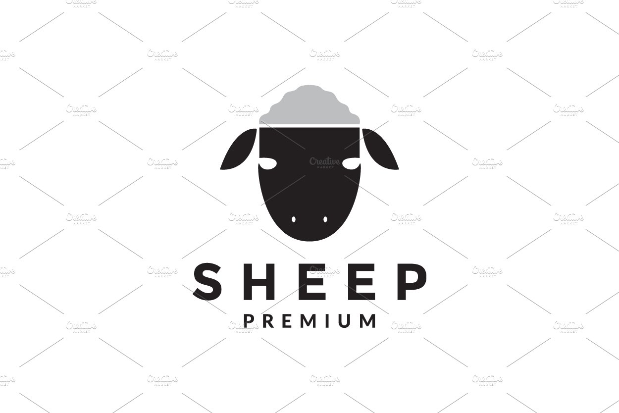 modern head sheep black logo cover image.