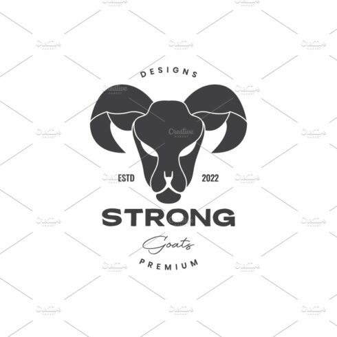 big horn goat vintage badge logo cover image.