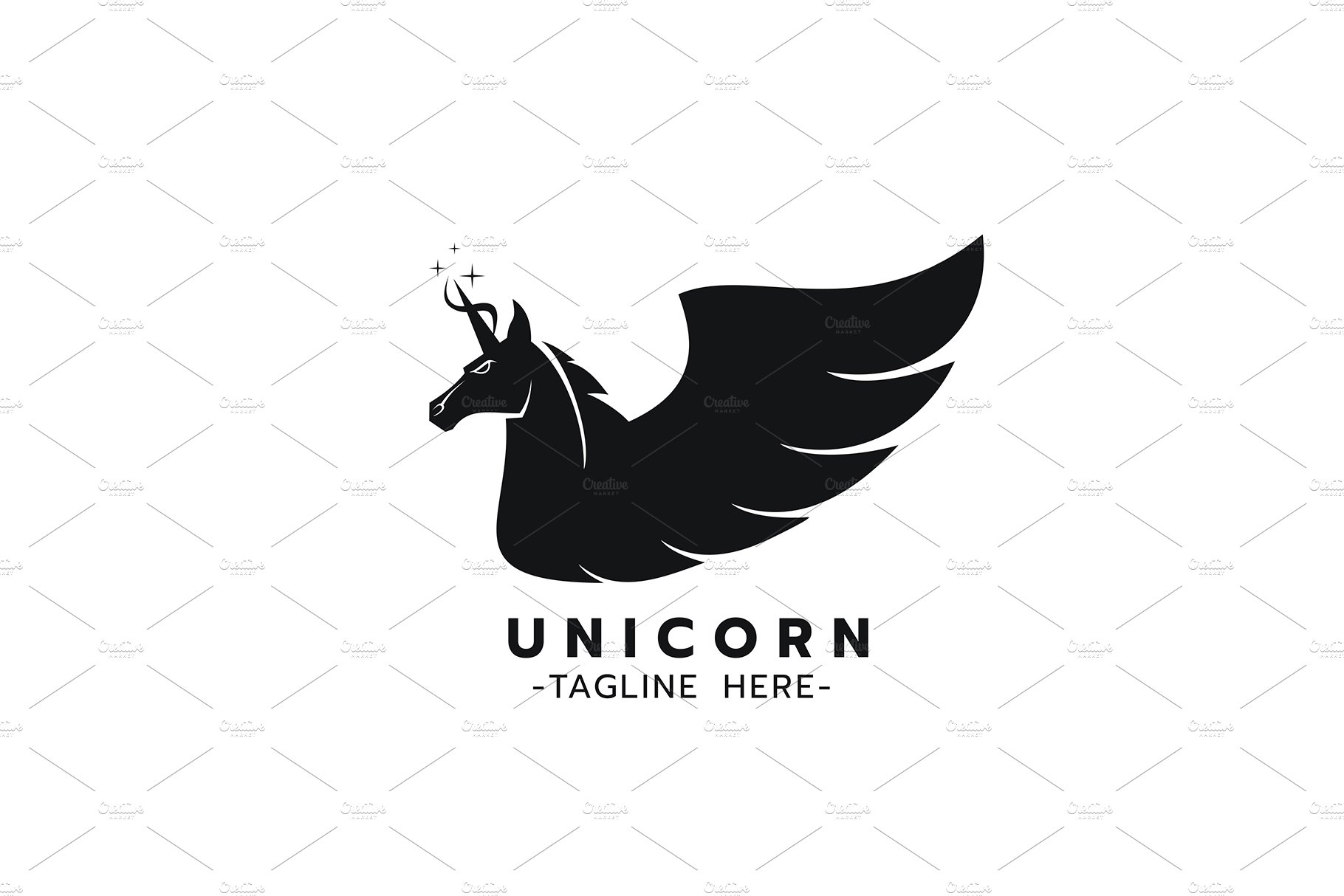 Stylized image of Unicorn logo preview image.