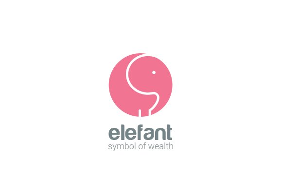 Elephant logo circle design cover image.