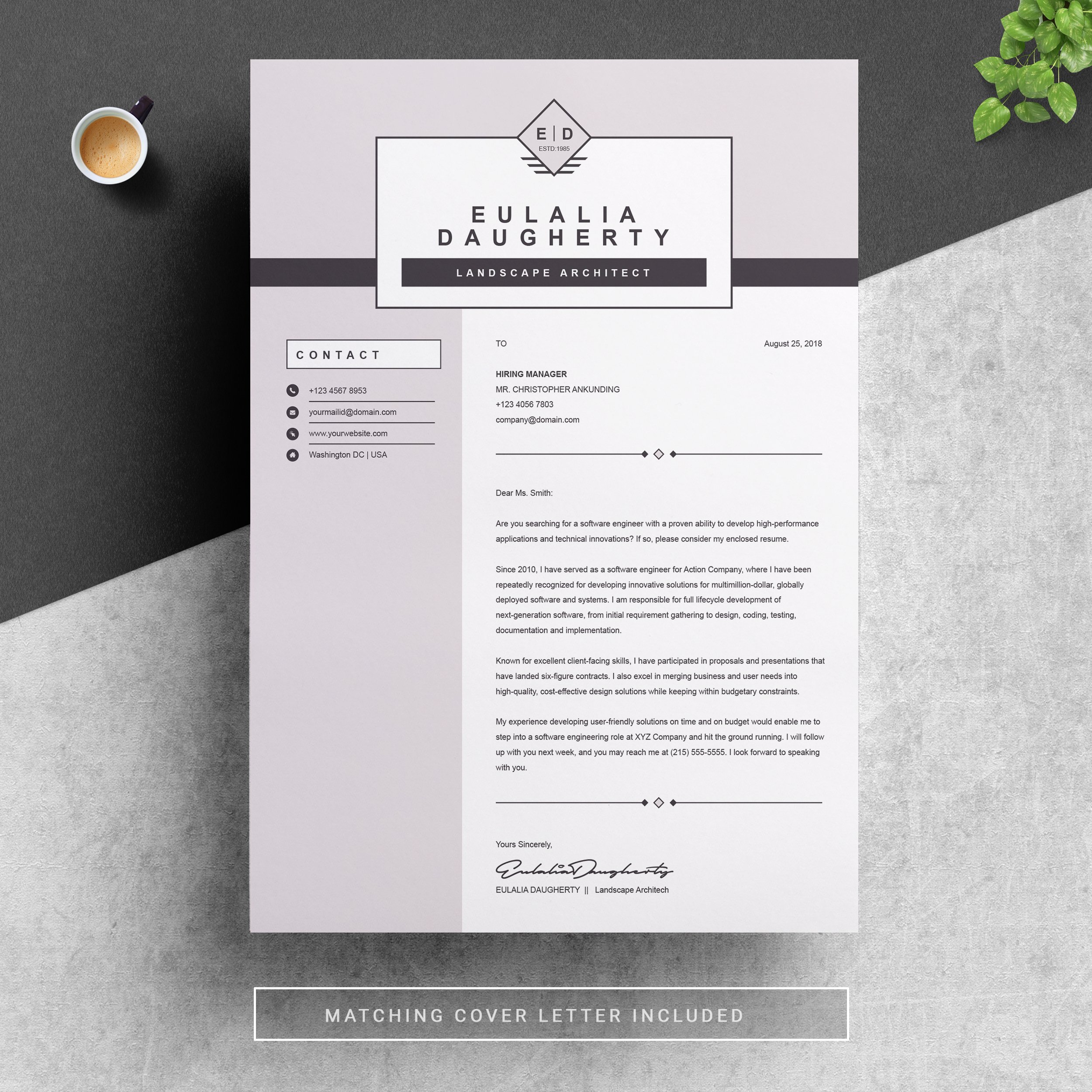 03 resume cover letter page free resume design template 793