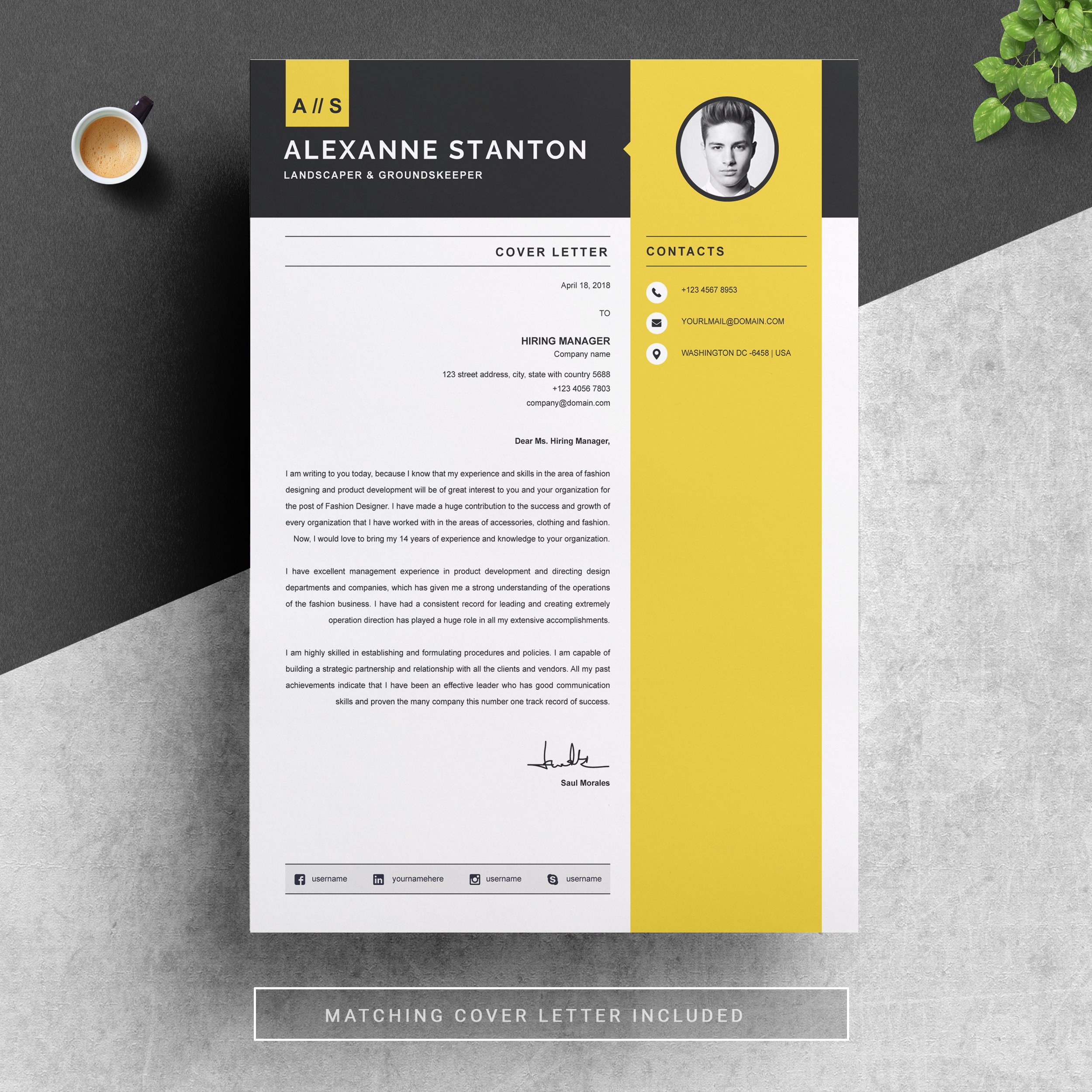 03 resume cover letter page free resume design template 93