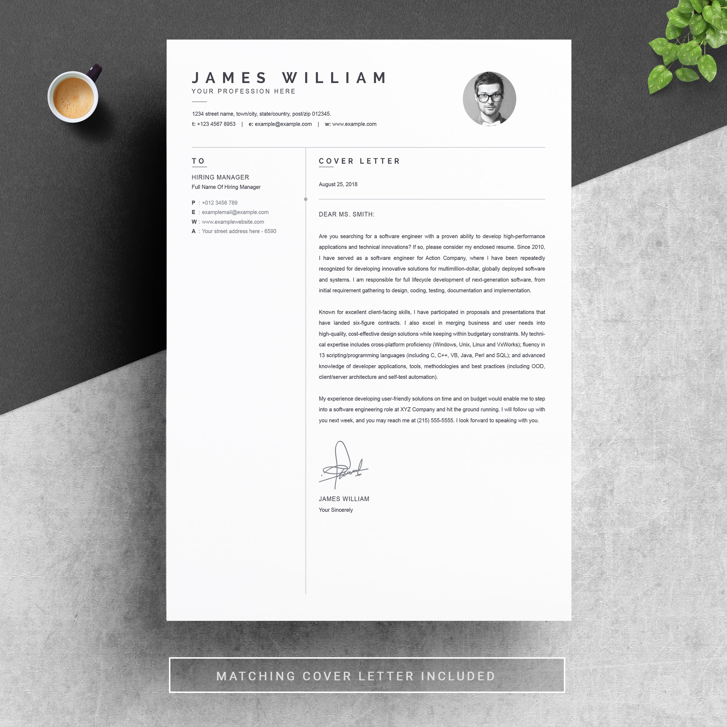03 resume cover letter page free resume design template 960