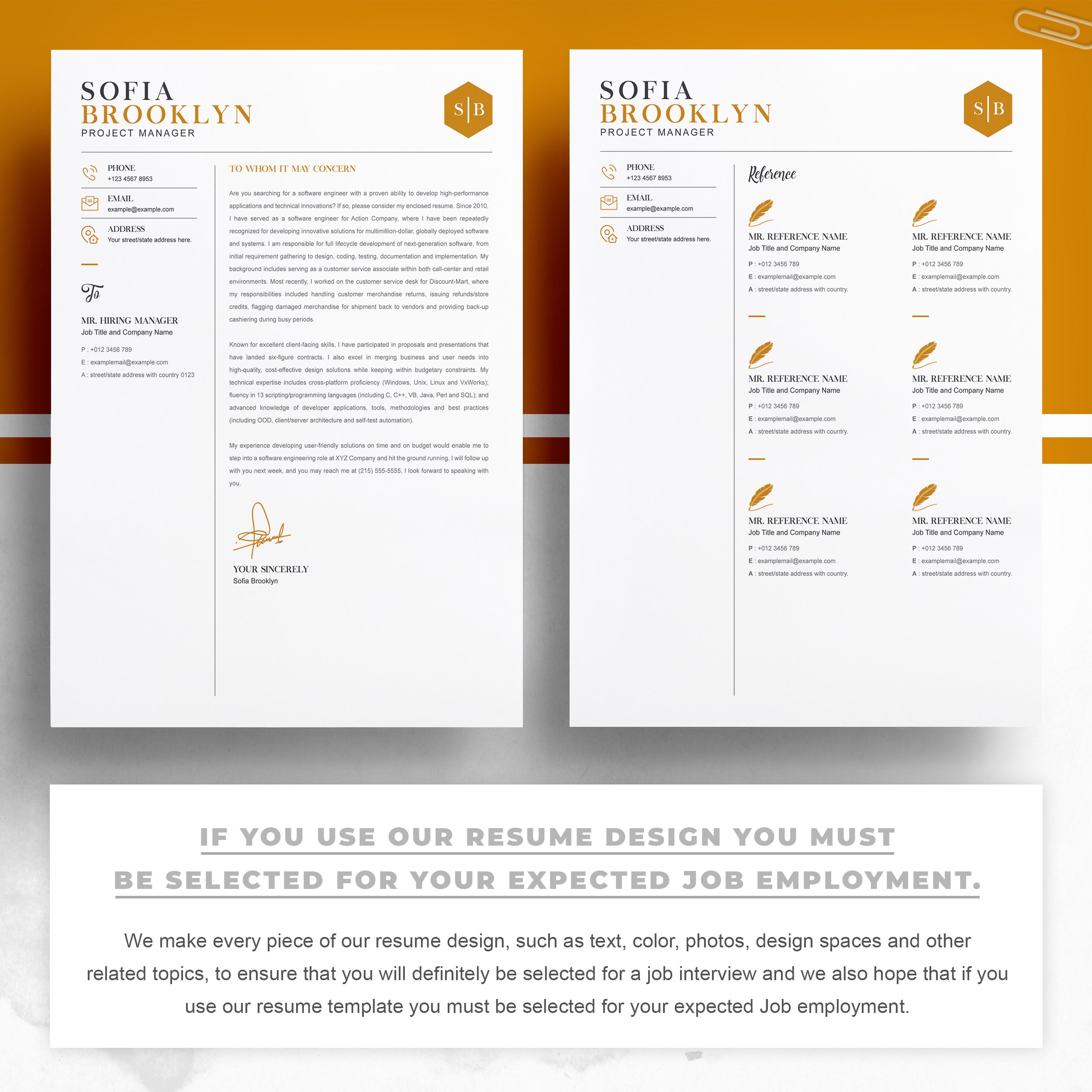 03 2 pages free resume design template 18