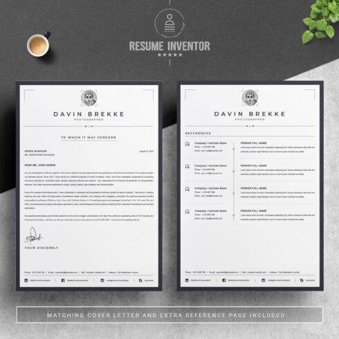 Freelance Photographer Resume / CV Template – MasterBundles