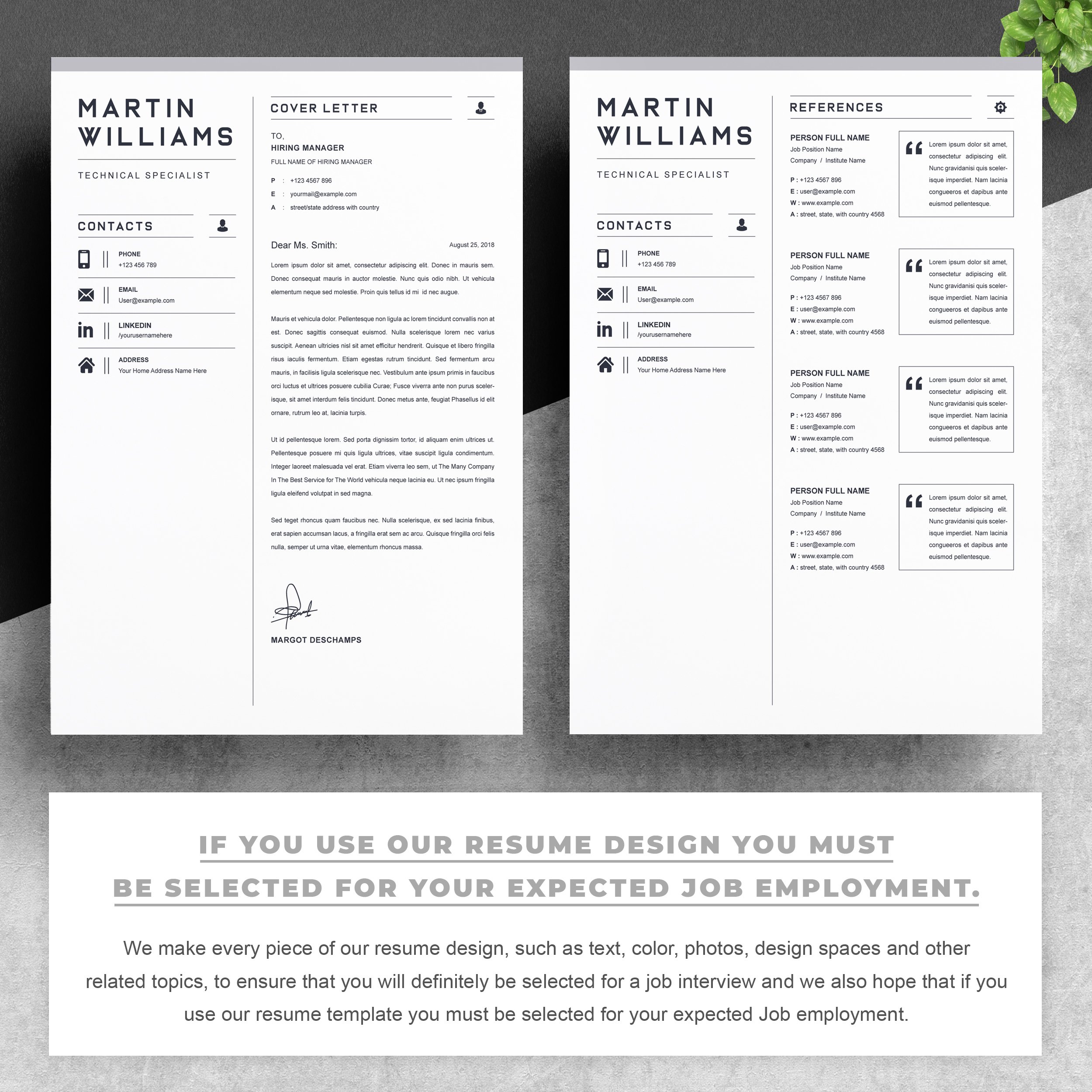 03 2 pages free resume design template copy 226