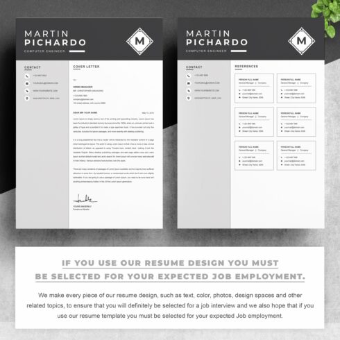 Resume / CV Design Template MS Word – MasterBundles