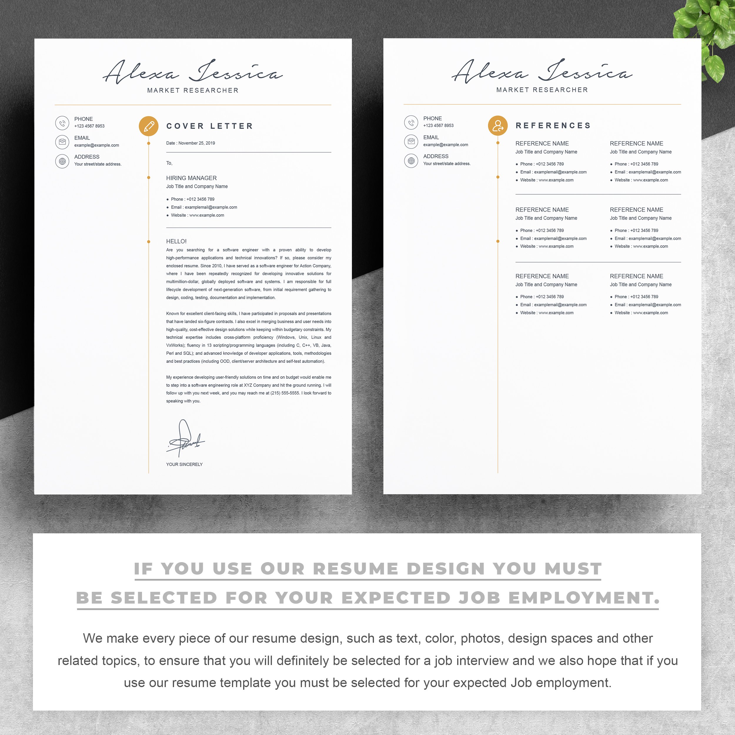 03 2 pages free resume design template copy 479