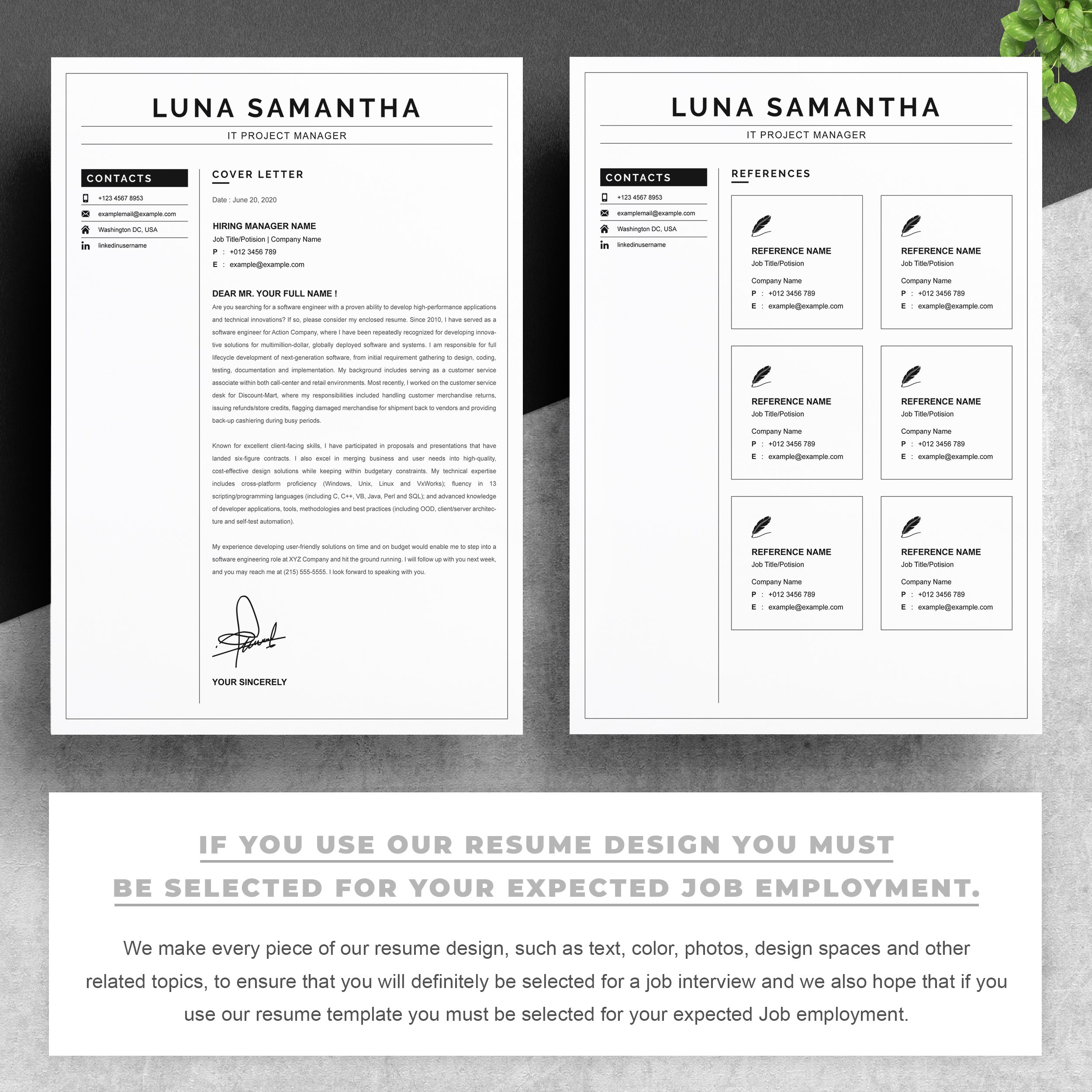 03 2 pages free resume design template copy 816