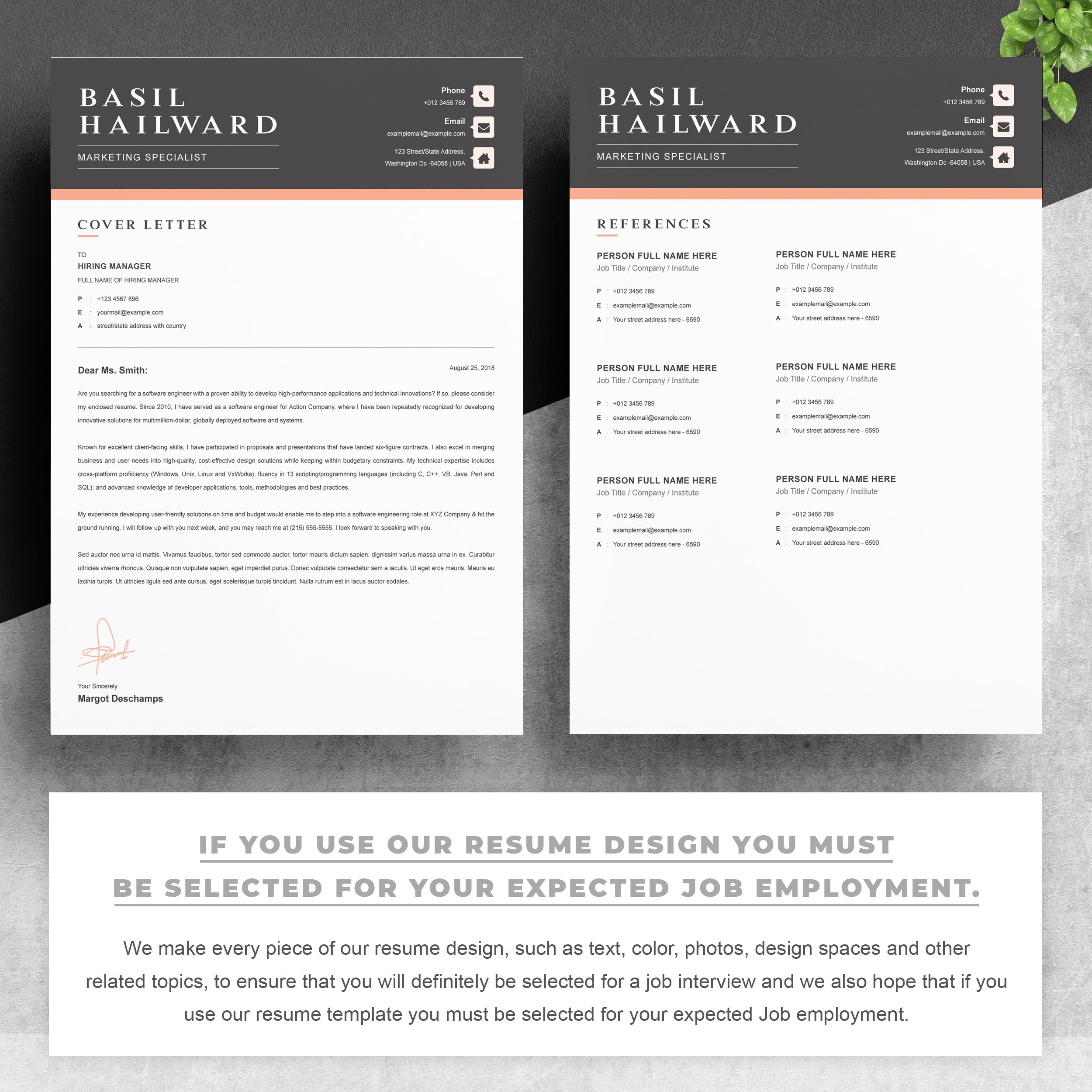 03 2 pages free resume design template copy 83