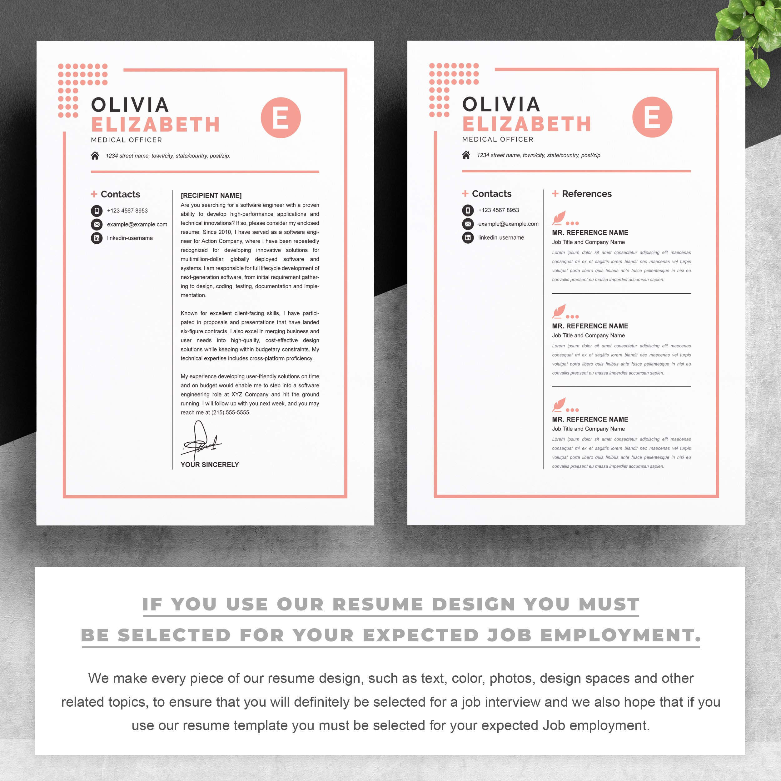 03 2 pages free resume design template copy 952