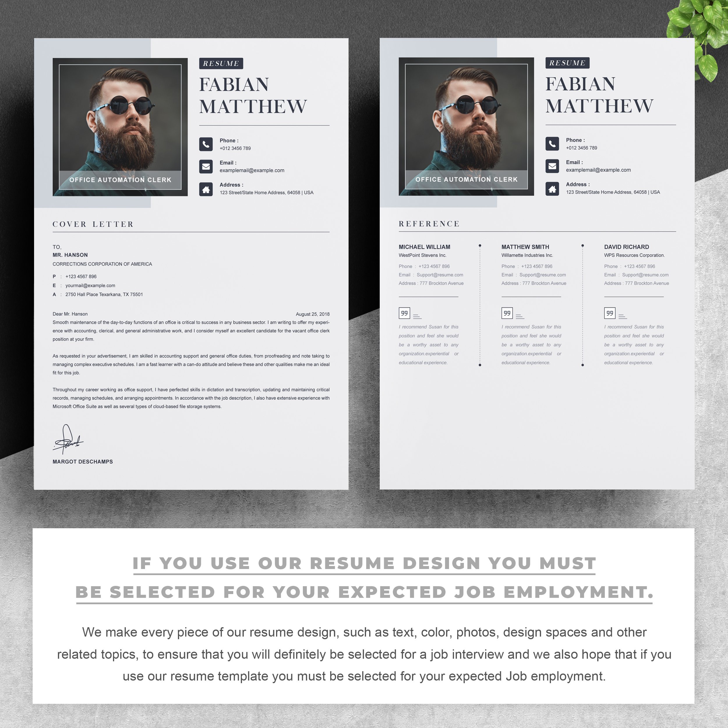03 2 pages free resume design template copy 997
