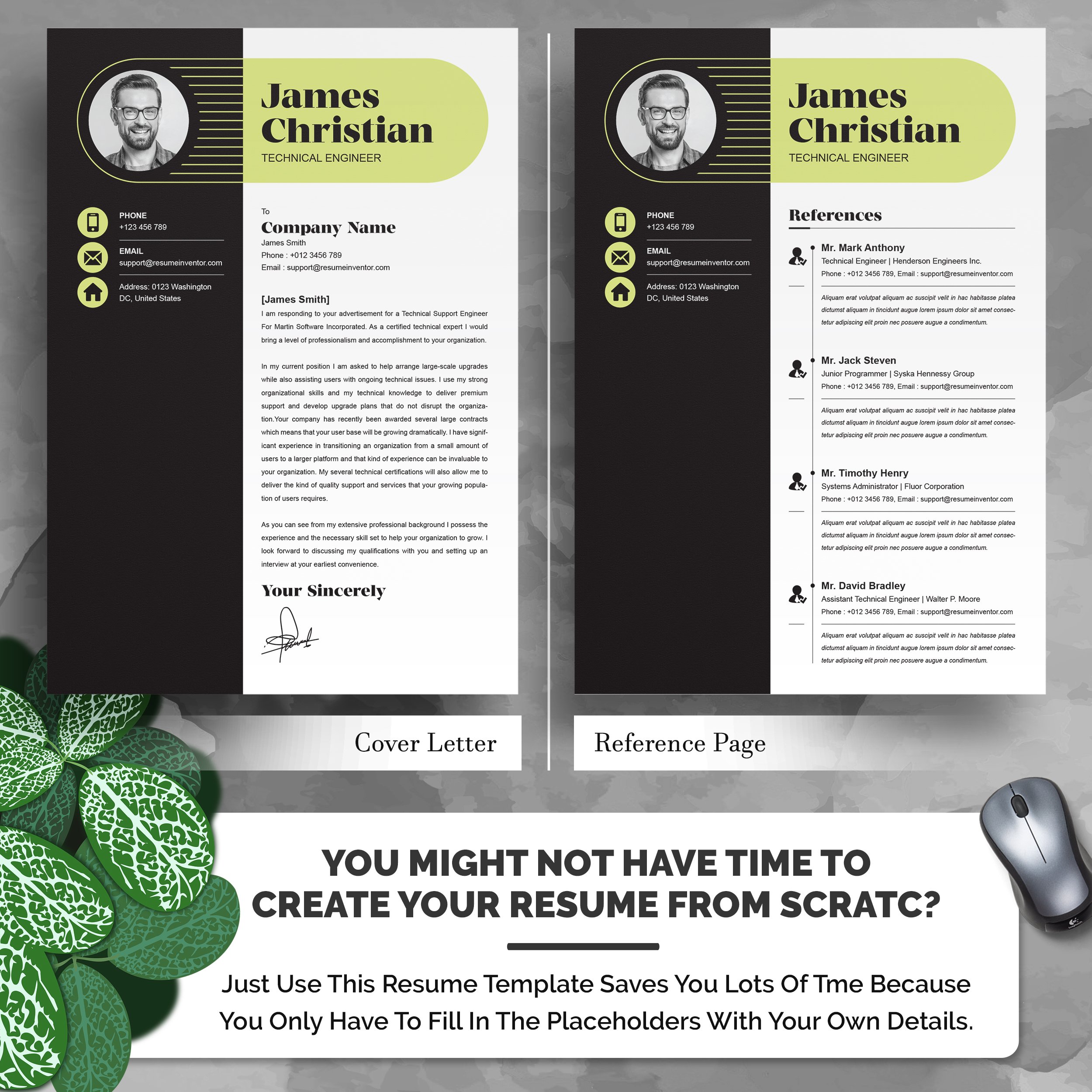 03 4 pages professional ms word aple pages eps photoshop psd resume cv design template design by resume inventor 756