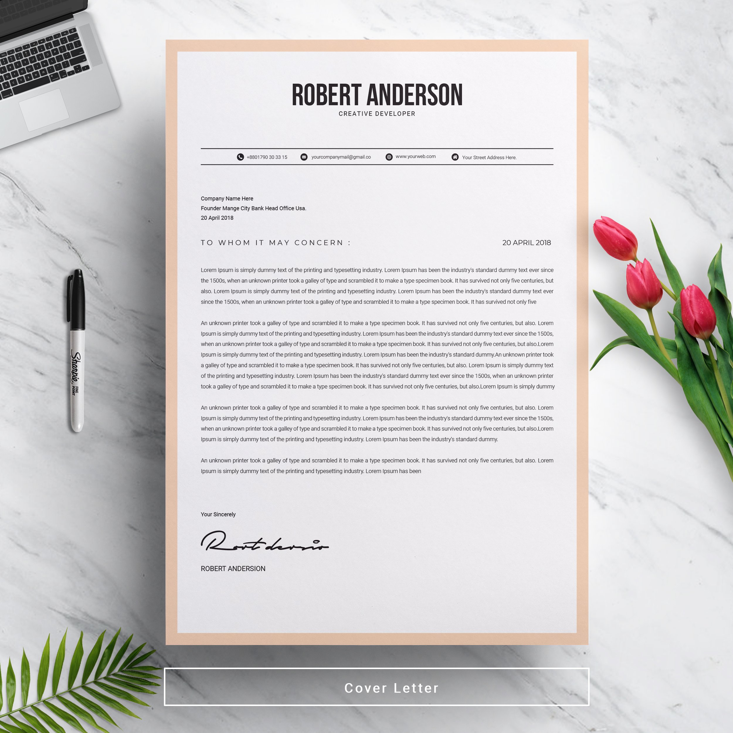 03 free modern creative resume page no 02 design template 765