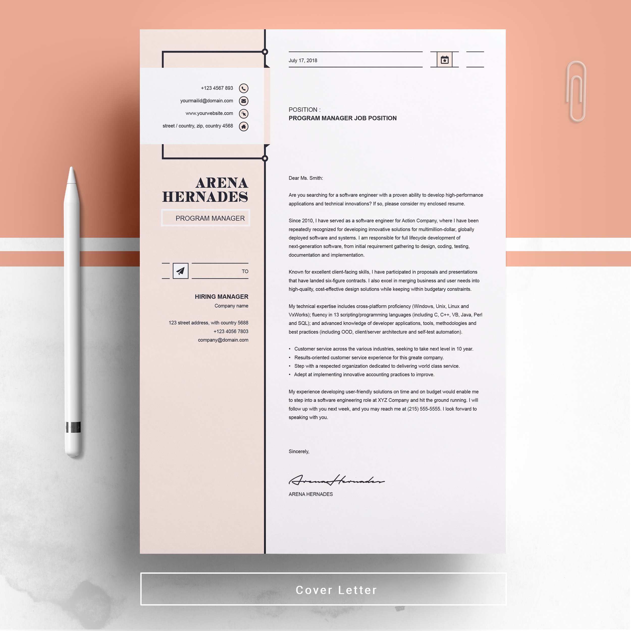 03 free resume page no 02 design template 52