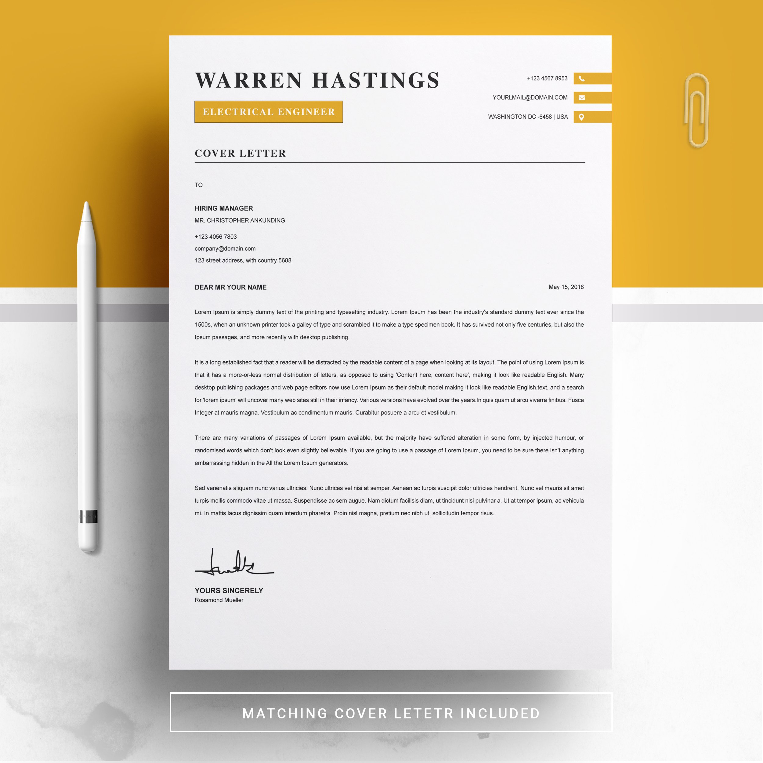 03 free resume page no 02 design template 956
