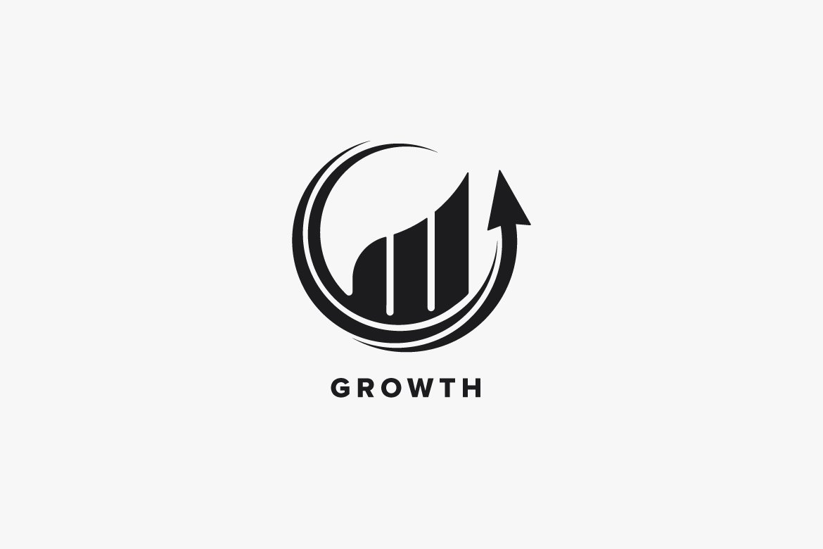 Growth Logo Template preview image.