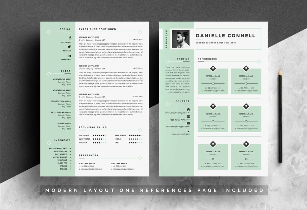 Word Resume Template & Cover Letter – MasterBundles