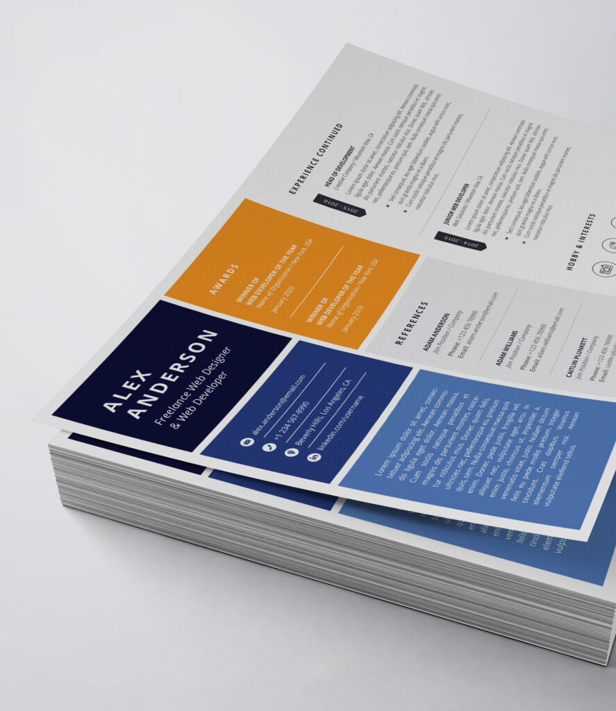 Cv Reference Landscape Landscape Resume/CV Template - MasterBundles