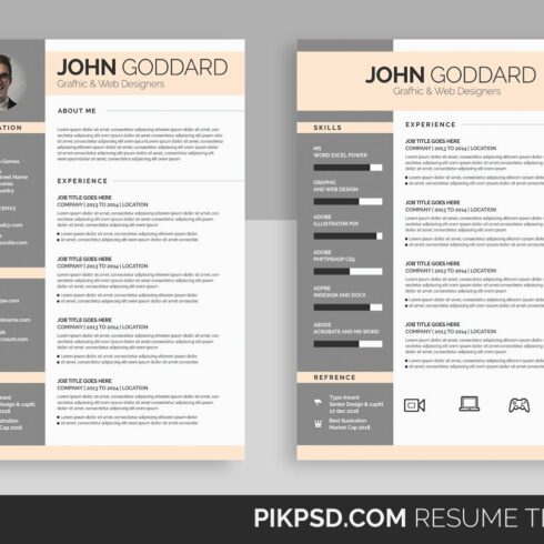 Ready 3-Piece Resume/CV Set cover image.