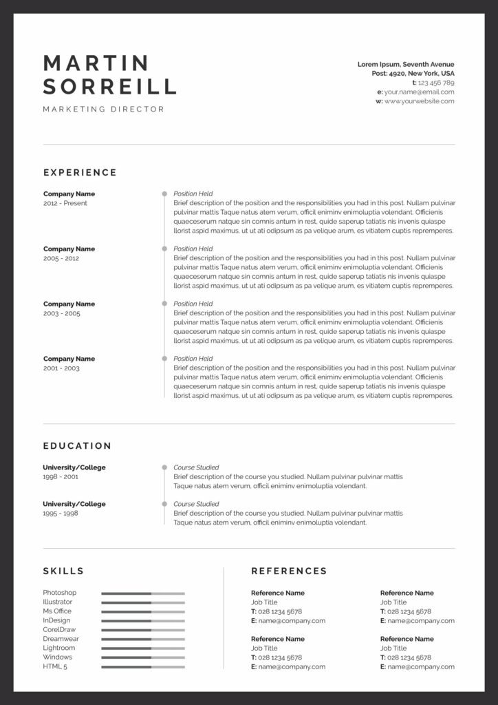 Resume Template / CV – MasterBundles
