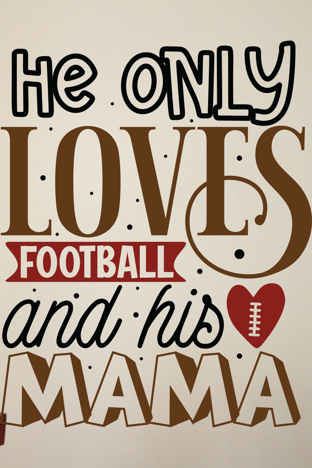 Football Mom SVG Bundle pinterest preview image.