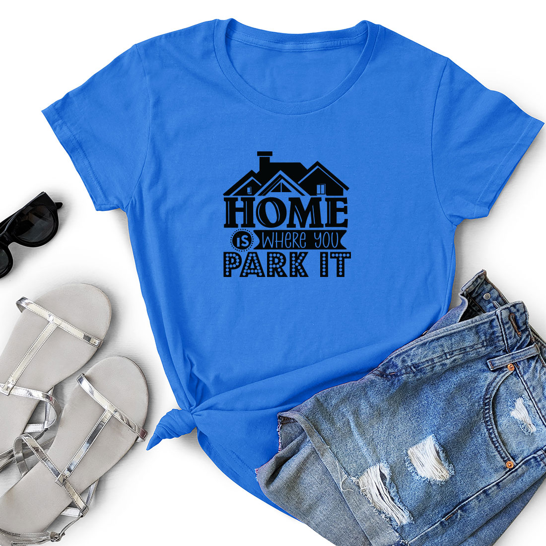 T - shirt that says home is where you park it.