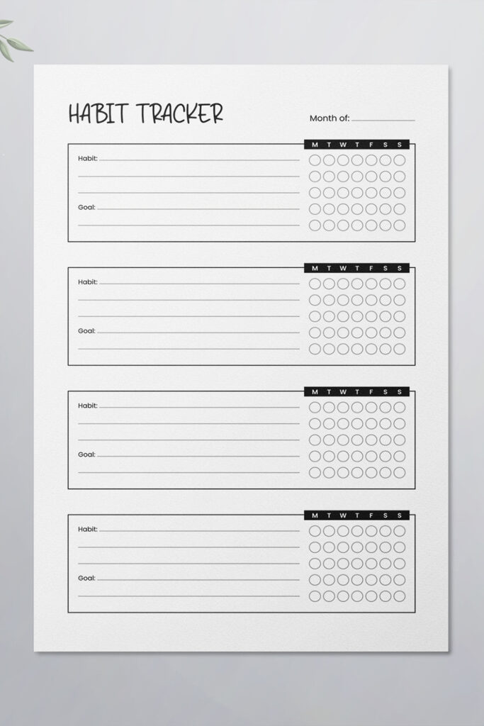 Habit Tracker - KDP Interior - MasterBundles