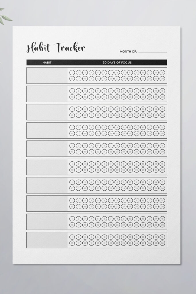 Habit Tracker - KDP Interior - MasterBundles