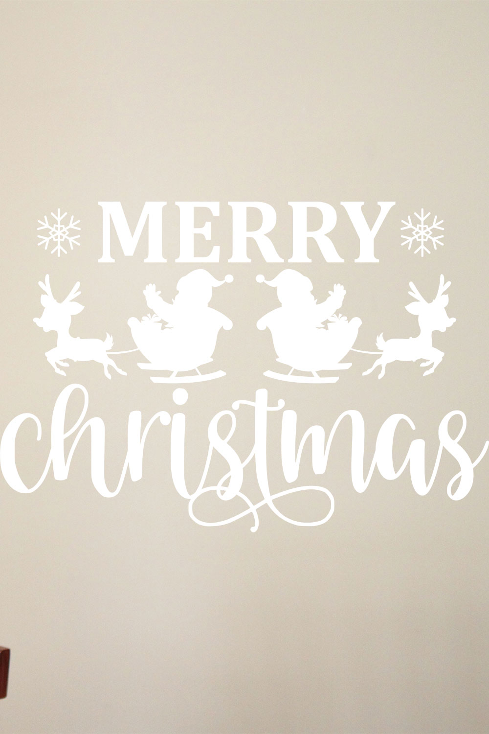 Christmas Door Sign SVG Bundle pinterest preview image.