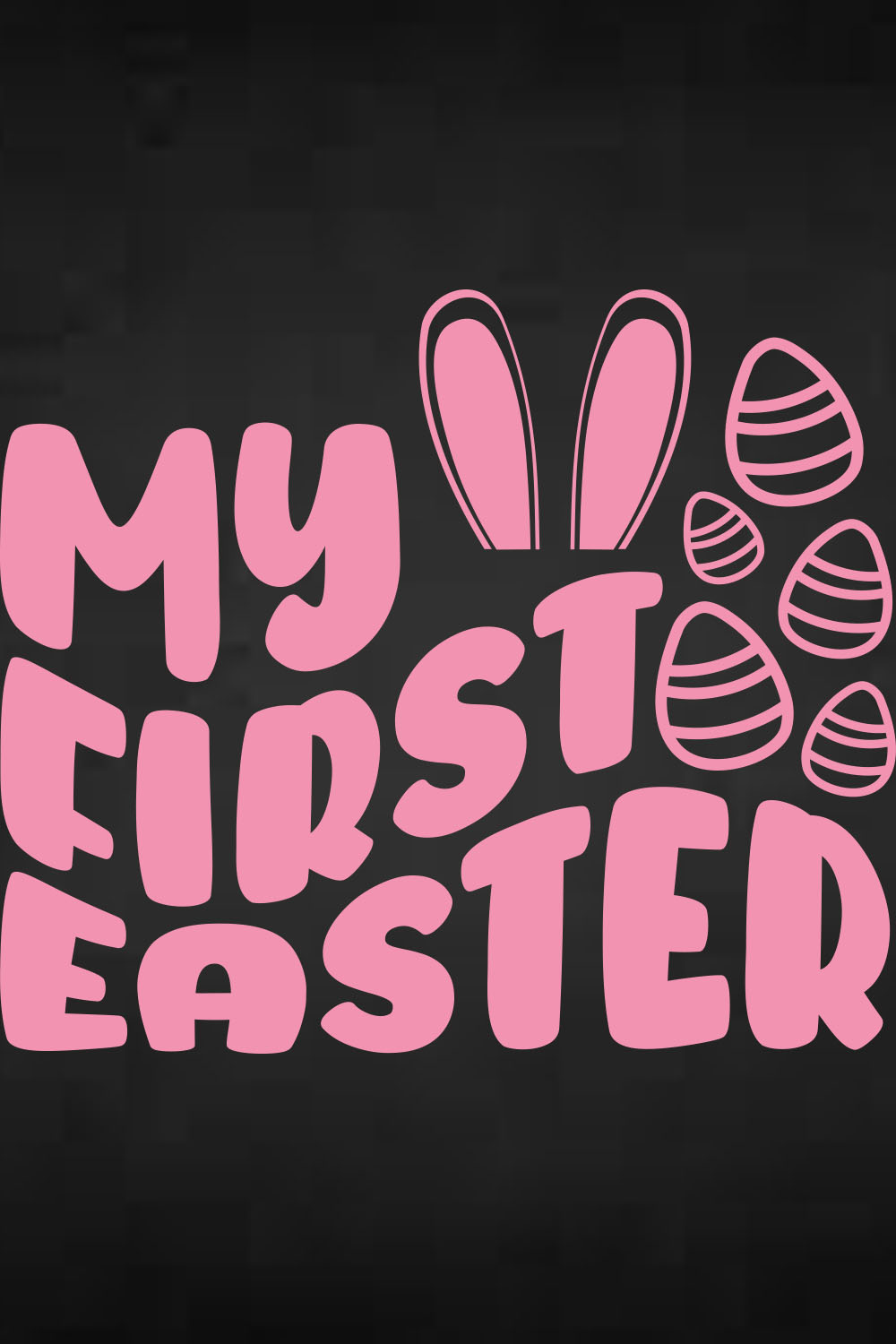 Happy Easter SVG Bundle pinterest preview image.