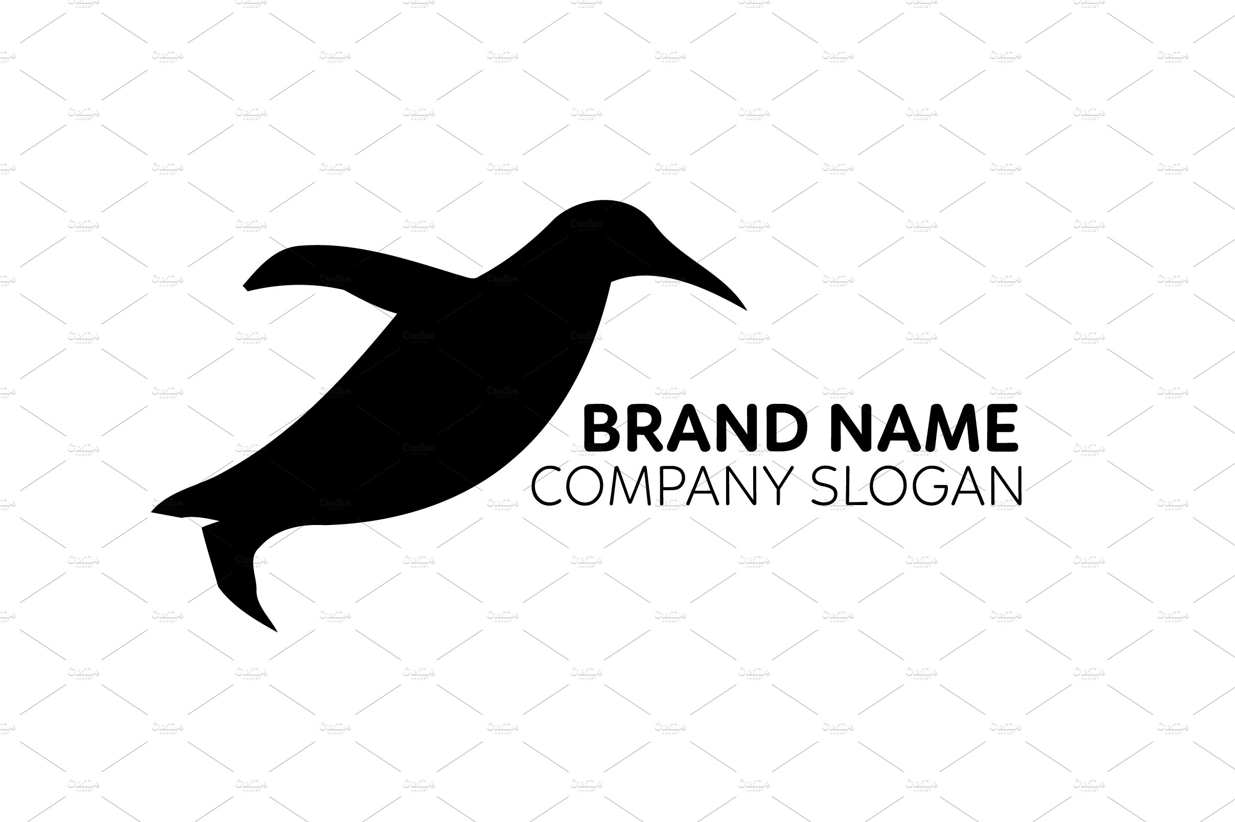 Penguin Logo - Vector & Mock-Up preview image.